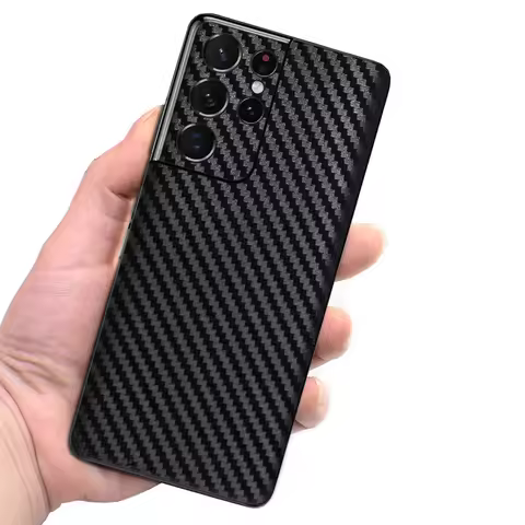 3D Carbon Fiber Skins Film Wrap Phone Back Sticker For SAMSUNG Galaxy S22 Ultra S22 Plus S22 S21 Ult