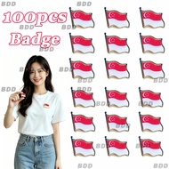 Wholesale Flag Badge SG Flag Badge Enamel Pin Brooch National Flag Lapel Pin Collections Accessories