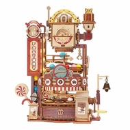 ROKR 3D Wooden Puzzle - LGA02 Marble Chocolate Factory โรงงานช็อกโกแลต เปิดไฟได้ | ของแต่งบ้าน ของเล