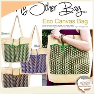 100% Cotton Made Tote Canvas Go Green Fashionable- Beg Galas Wanita Fesyen Cantik Bag