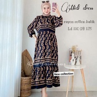 GAMIS MIDI DRES RAYON PREMIUM MIDI DRES KEKINIAN DAILY DRES MIDI - GAM