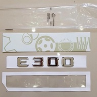 3D Emblem Logo Letter C300 Mercedes Benz Badge C 300 Chrome