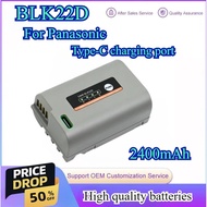 New 2400mAh DMW-BLK22D Camera Battery for Panasonic Lumix DC-S5 DC-S5 II GH6 S5II S5M2 IIX GH5 II Wi