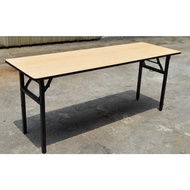 Heavy duty banquet table size 60W x 180L x 75H cm, rubber edging, Foldable table 2ft x 6ft