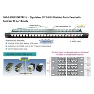 Giga-Maxx 19'' 0.65U FTP 24 Port Patch Panel Empty