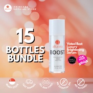 15 Bottles - Alluora Boost Serum (30ml x 15) Lighten Pigmentation and Dark Spots, Even Skin Tone & B