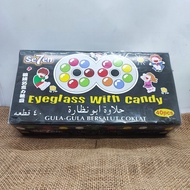 Gula-Gula Bersalut Coklat (320g/ 40PCS/ HALAL) 眼镜巧克力糖豆/ Eyeglass With Candy eye glass cermin mata gu