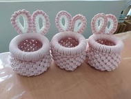 Macrame兔耳朵筆筒【 Macrame Pen Holder Kit】材料