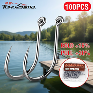 AKAKUMA Durable Head Stainless Steel Fishing Hooks High Carbon Steel Barbed Tackle Accessories
