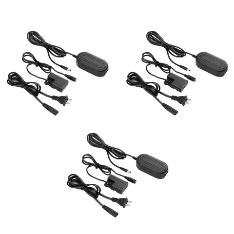 3X E6 AC Power Supply LP-E6 LP-E6N DC Coupler Dummy Battery Adapter Camera Charger For Canon EOS 5DS