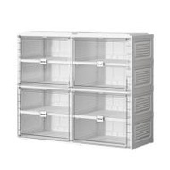 กล่องใส่รองเท้า 2 แถว 4 ชั้น Visby KASSA HOME รุ่น SC2-D04A(C) ขนาด 85 x 34 x 70 ซม.