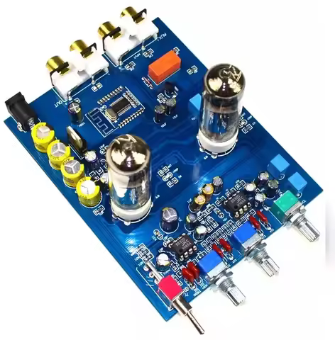 Amplificador Bluetooth Tube Preamplifier Fever Hifi 6J5 Bile Vacuum Tube Preamp NE5532 Pre Amplifier