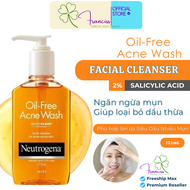 Sữa Rửa Mặt Neutrogena Oil-Free Acne Wash Ngăn Ngừa Mụn 175ml