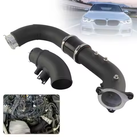 Aluminum Black 3'' Air Cooler Intake Manifold Charge Pipe Kit For BMW B48 320i 330i F30 F31 F34 F-Se