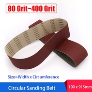 100 x 915mm Sanding Belt Circular Sanding Belt For Polishing And Grinding 80 Grit~400 Grit