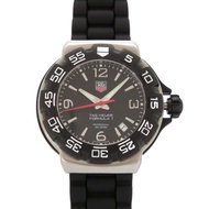 近全新 TAG Heuer Formula 1 WAC1110-0 SS 橡膠錶帶黑色石英錶黑色錶盤 0697 [二手] TAG HEUER