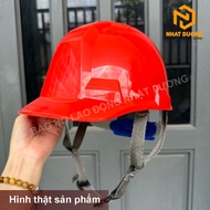 Mũ bảo hộ lao động khoá vặn lót xốp nhựa tốt N02 Nón bảo hộ công trình công nhân kĩ sư màu trắng
