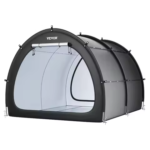 Bike Storage Tent for 5+ Bikes Outdoor Spacious Waterproof Tent with Ventilated Window High Strength