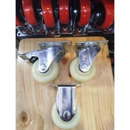 Terlaris RKS - Roda 3" Inch Nylon Hidup Mati Rem Roda Troli 3 Inchi