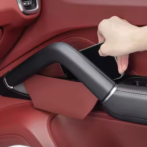 For Porsche Cayenne Macan Car Door Handle Storage Box Front Rear Door Armrest Organizer For Porsche 