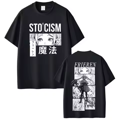 Anime Frieren Beyond Journey's End T Shirt Frieren Cartoon Kawaii T-shirt Men Women Summer High Qual