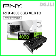 DGJLI PNY GeForce RTX 4060การ์ดแสดงผลสำหรับเล่นเกม8GB GDDR6การ์ดการ์ดจอ GPU RTX4060 Nvidia 8Pin 128B