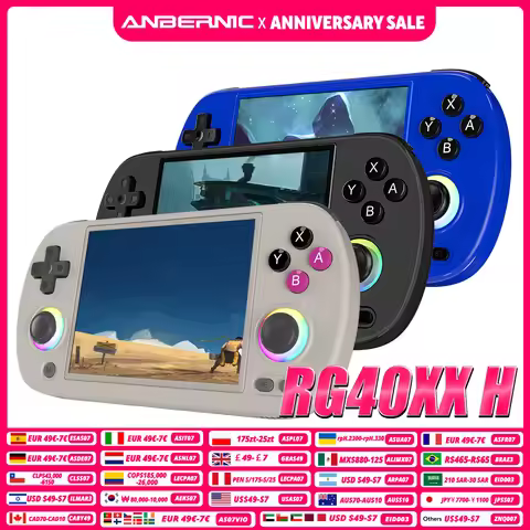 ANBERNIC RG40XX H 64 Bit Linux Retro Handheld Game Console 4.0'' IPS Screen Supports 5G WiFi Bluetoo