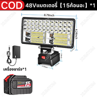 XUMTOM โคมไฟ LED 8/4 นิ้ว โคมไฟรักษาความปลอดภัยกลางแจ้ง สปอร์ตไลท์พกพาความสว่างสูง ไฟฟลัดไลท์ USB ไร