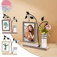 4x6 Picture Frame Double Sided 4x6 Photo Frame Unique Picture Frame with Stand and Glass Vase for Fl