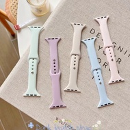 Slim Silicone Strap For Apple Watch Ultra 42mm 46mm 40mm 41mm 44mm 45 38 42 mm 5 7 2 Solid Color spo