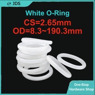 White O-Ring | Silicone Rubber Sealing Ring | Food Grade Seal Waterproof Rubber Ring Elastic Gasket 