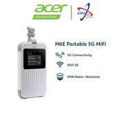 ACER CONNECT M6E 5G MOBILE MI-FI (Support Maxis, CelcomDigi, Umobile, YES and etc / Connect up to 20