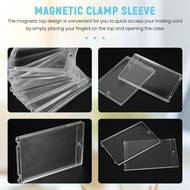 6Pc Magnetic Card Holder Case for Trading Card - 35Pt Magnet Top Loaders Baseball Card Holder with C