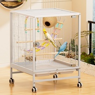 Large luxury bird cage for home use, splash-proof bird villa with ample space for peacocks, budgies,