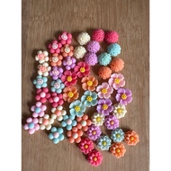 RM4.50/50 pieces : TF-814 - Resin - Bunga - Flower - 1.3 cm to 1.5 cm