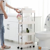 Trolley Rack With Wheel Multilayer Storage Trolley Cart Kitchen Organizer Bathroom Movable Household Stand Holder Storag