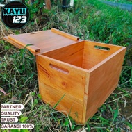 Stronge Hampers Box 45x30x30 cm Wooden Box Full Wood Multipurpose Box