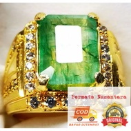 Batu permata natural green emerald beryl zamrud colombia