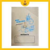 A4 Mathematic Book Small Square Exercise Book A4 Buku Petak Kecil Matematik (76 pages)