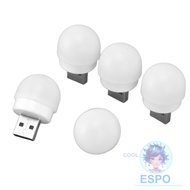 ESPO 5 Pack USB Night Light, 5V 1W LED Light, Portable Mini USB Powered Plug in Night Light Nursery