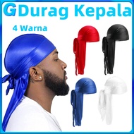 Durag Bandana Headband Durag Bandana Hip Hop Long Tail Du-Rag Hat Breathable Headband Unisex Pirate 