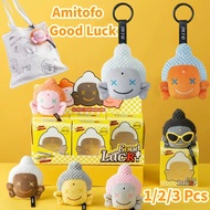 Amitofo Good Luck Blind Box Fo U Series Anime Figure Keychain Lucky Buddha Head Good Luck Pendant Tr