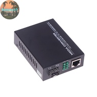 Annasun 1PCS Gigabit Media Converter 1 To 1 RJ45 Transceiver 10/100/1000M Fiber Optic With 3KM/20KM 