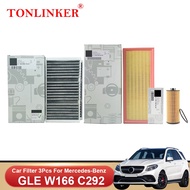 Cabin Air Filter Oil Filter For Mercedes Benz GLE W166 C292 2015-2019 GLE 450 400 500 AMG 63 63S 4MA