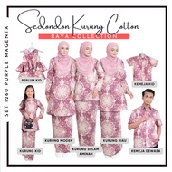🔥 BAJU SEDONDON RAYA 1260 PURPLE MAGENTA DHIA COTTON