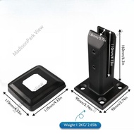 Stainless 304 Spigot/Bracket Kaca Black Matte Spigot Kaca Glass Clip Spigot Penjepit Kaca