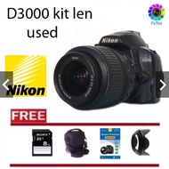 Nikon D3000 + 18-55mm Lens (Used) (99% Good Condition)