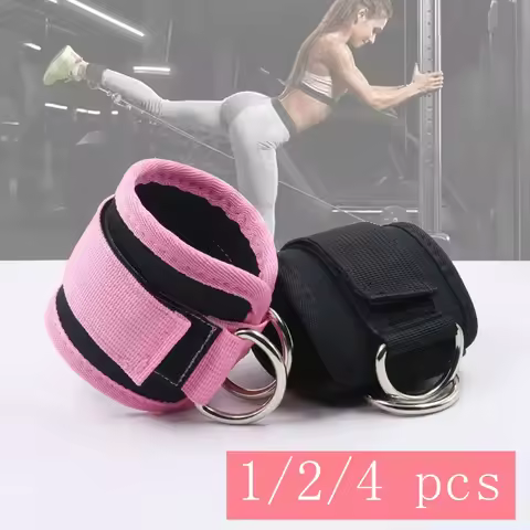 1/2Pcs Fitness Ankle Straps Adjustable D-Ring Support Cuffs Gym Leg Strength Workouts Pulley With Sp