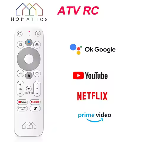 Original HOMATICS Box BT Voice Remote Control Replacement for HOMATICS Box R Lite 4K and Box R 4K Pl