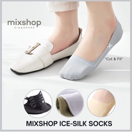 mixshop Ice Silk Socks, Non-slip Seamless Invisible Boat Socks [SG READY STOCK]